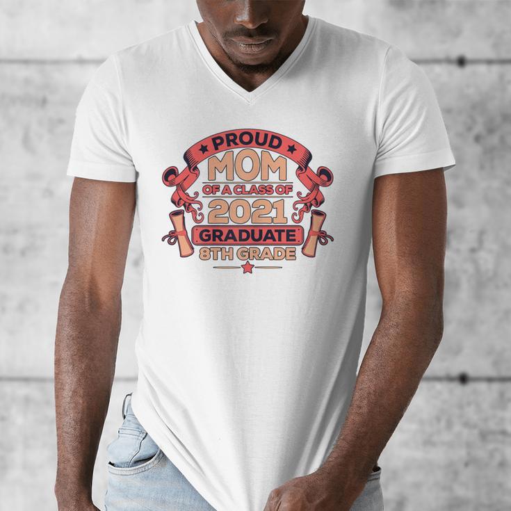 Graduation Proud Mom Of 8th Grade Graduate Men's V-Neck T-Shirt
