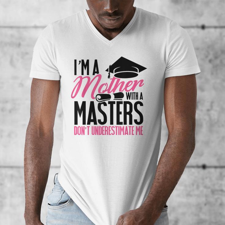 GraduationShirt For Mom Mother With A Master's Degree Tee Men's V-Neck T-Shirt