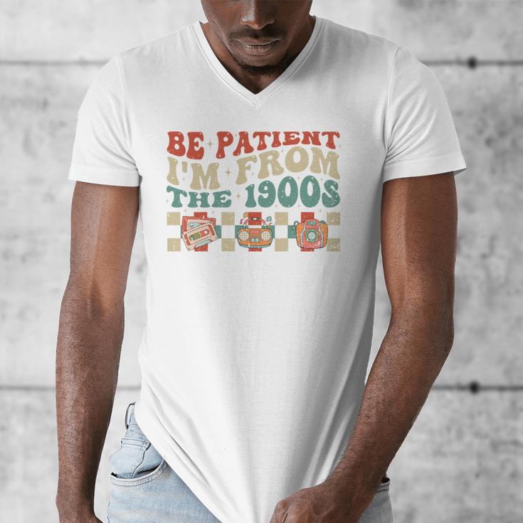 Groovy Please Be Patient With Me I'm From The 1900s Vintage Men's V-Neck T-Shirt