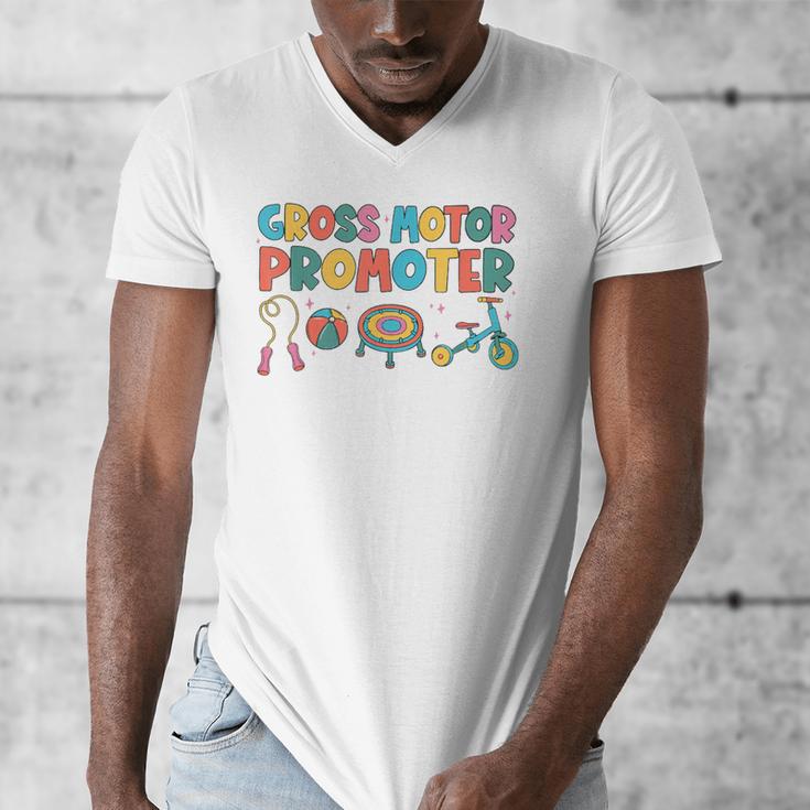 Gross Motor Promoter Physical Therapist Graduation PT Men's V-Neck T-Shirt