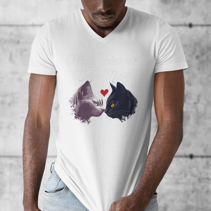 Happy Valentines Day Self Introvert Humor Antisocial Raglan Baseball Tee Men's V-Neck T-Shirt Happy Valentines Day Self Introvert Humor Antisocial Raglan Baseball Tee Men's V-Neck T-Shirt
