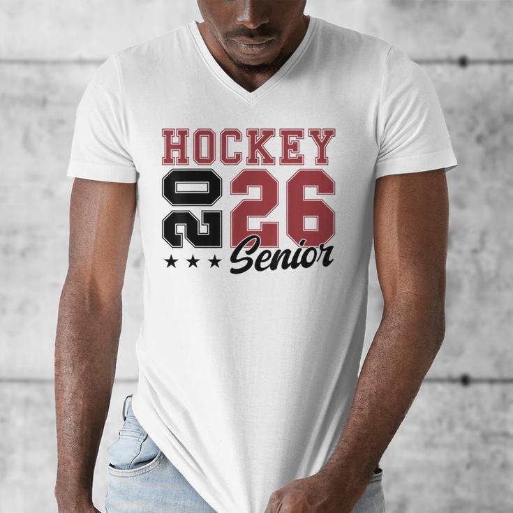 Hockey Senior Night Hockey Senior 2026 Graduation 59 Men's V-Neck T-Shirt