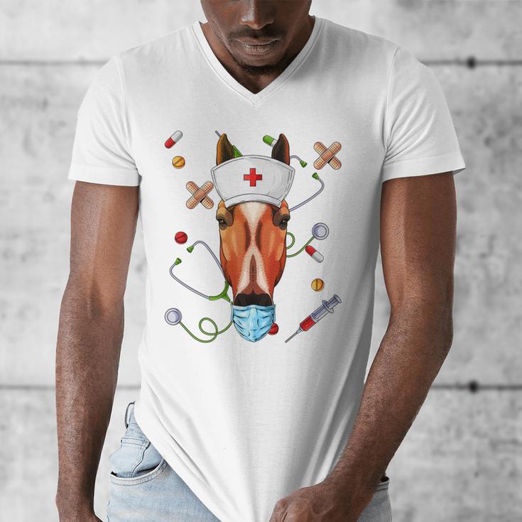 Horse Nurse RN ER Nursing School Graduation Men's V-Neck T-Shirt