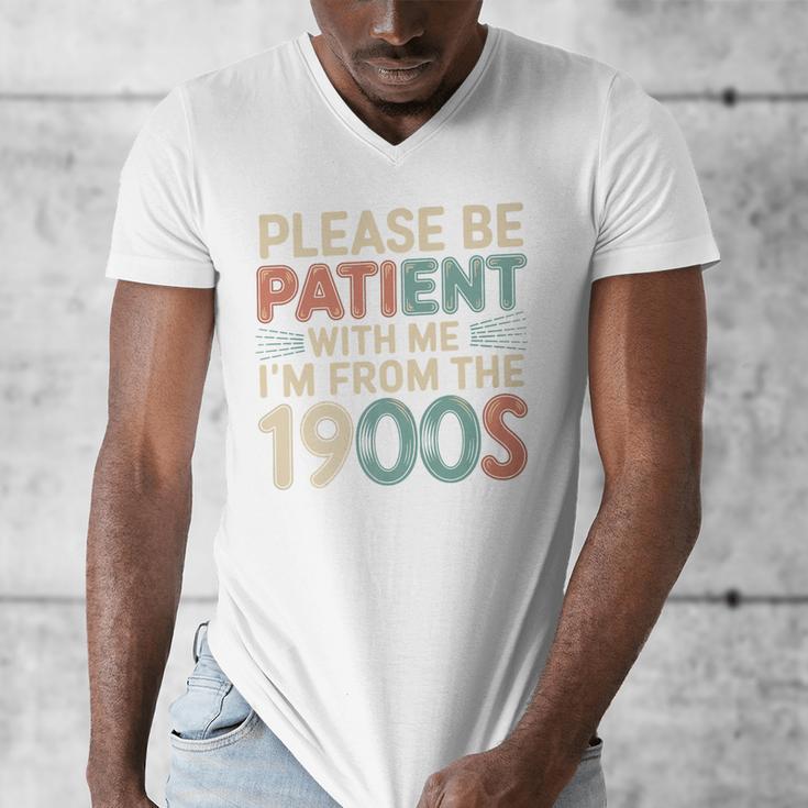 Humor Retro Please Be Patient With Me I'm From The 1900s Premium Men's V-Neck T-Shirt Humor Retro Please Be Patient With Me I'm From The 1900s Premium Men's V-Neck T-Shirt