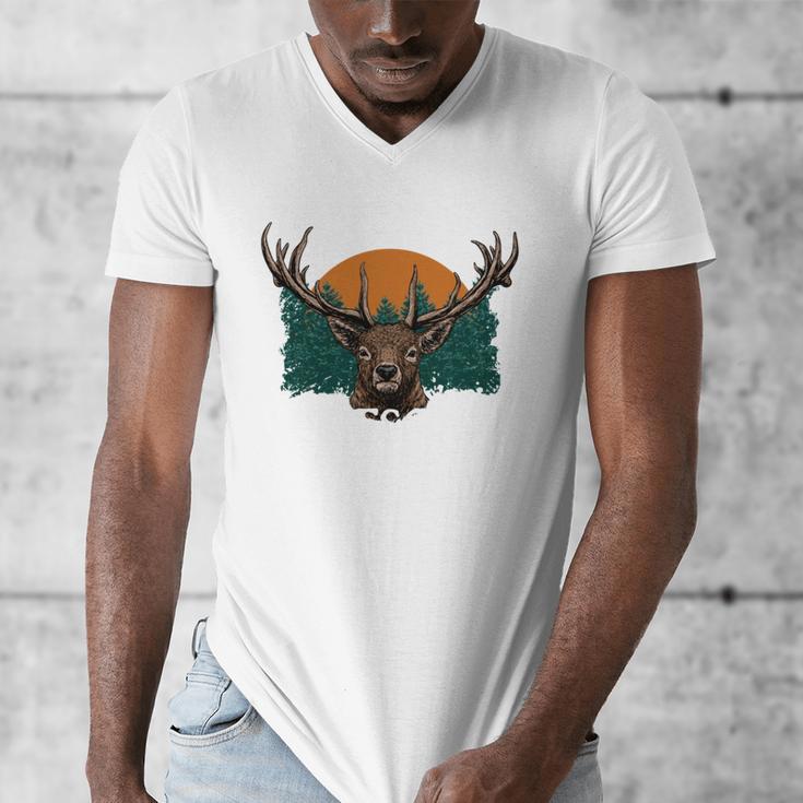 Hunting Is My Escape Introvert Hunter Antisocial Men's V-Neck T-Shirt