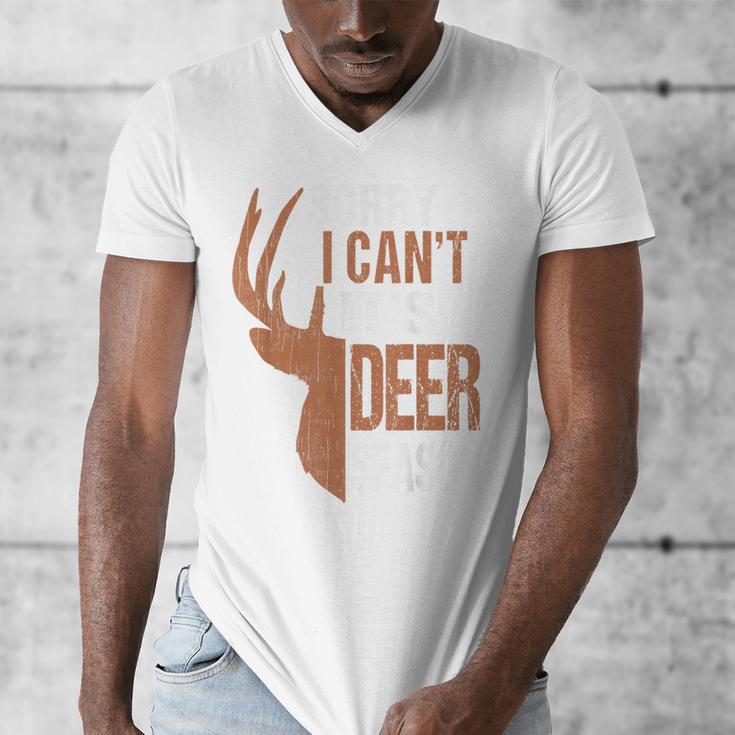 Hunting Sorry Deer Season Hunter Dad Father Day Men's V-Neck T-Shirt Hunting Sorry Deer Season Hunter Dad Father Day Men's V-Neck T-Shirt