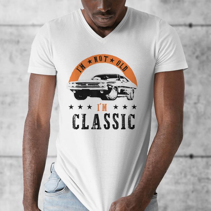 I'm Not Old I'm Classic Muscle Cars Retro Dad Vintage Car Men's V-Neck T-Shirt