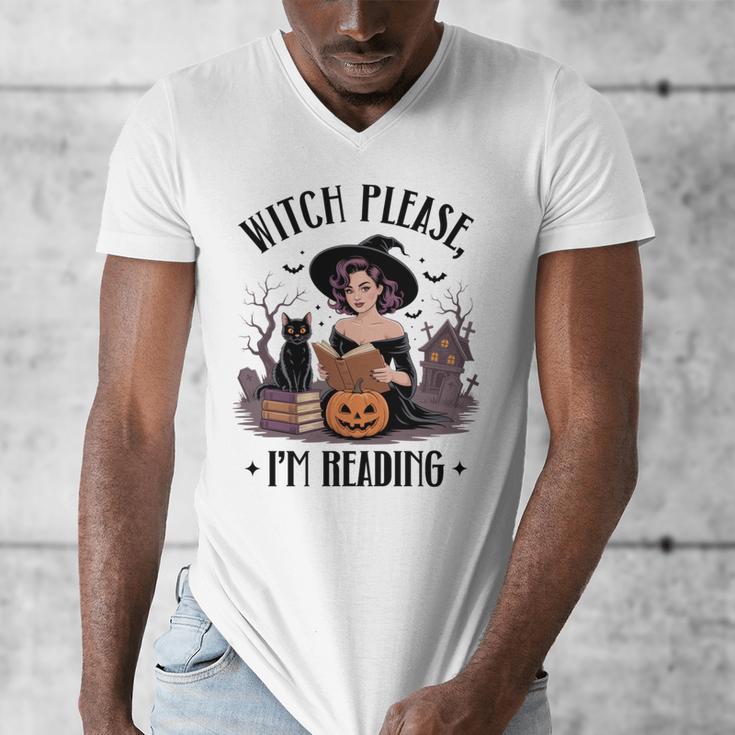 I'm Reading Halloween Witch Book Lover Men's V-Neck T-Shirt I'm Reading Halloween Witch Book Lover Men's V-Neck T-Shirt