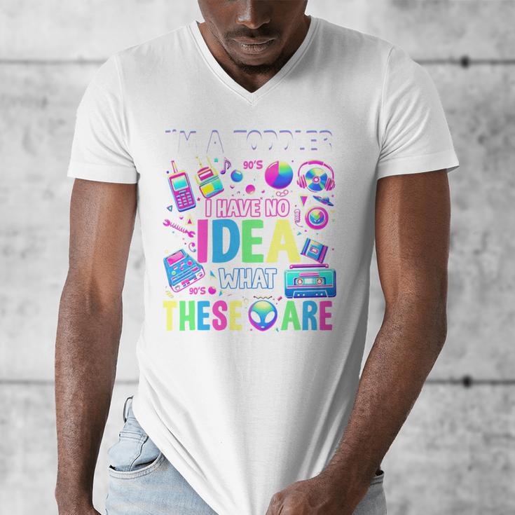 I'm A Toddler I Have No Ideas Retro Vintage 90s Nostalgia Men's V-Neck T-Shirt I'm A Toddler I Have No Ideas Retro Vintage 90s Nostalgia Men's V-Neck T-Shirt
