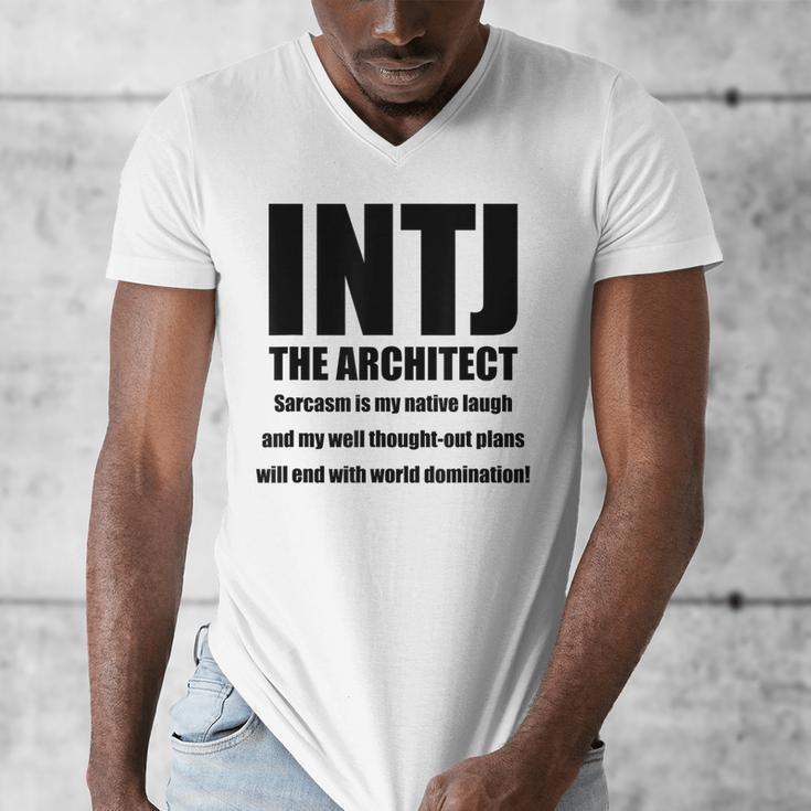 INTJ Architect Personality Introvert Sarcastic Men's V-Neck T-Shirt INTJ Architect Personality Introvert Sarcastic Men's V-Neck T-Shirt