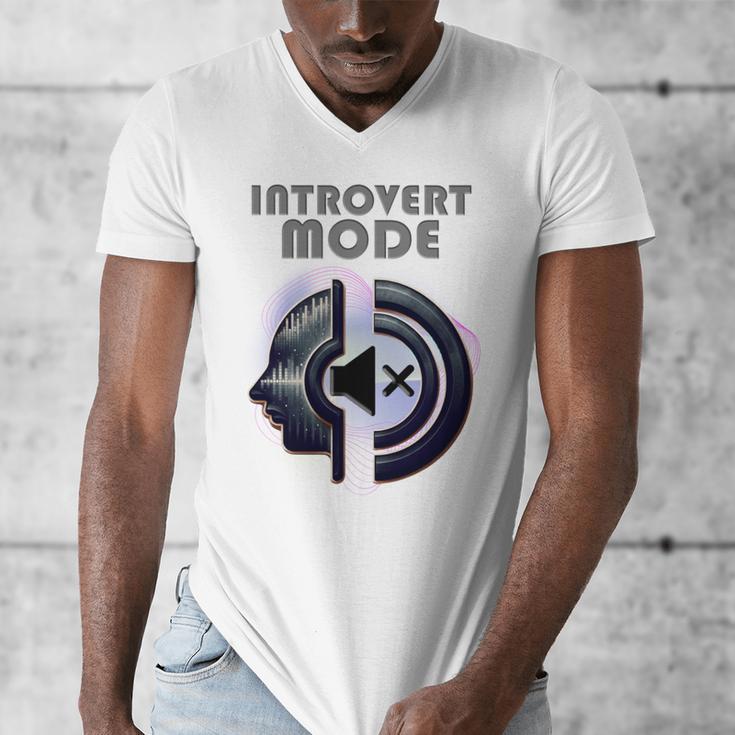Introvert Mode Finding Inner Peace In Silence Men's V-Neck T-Shirt