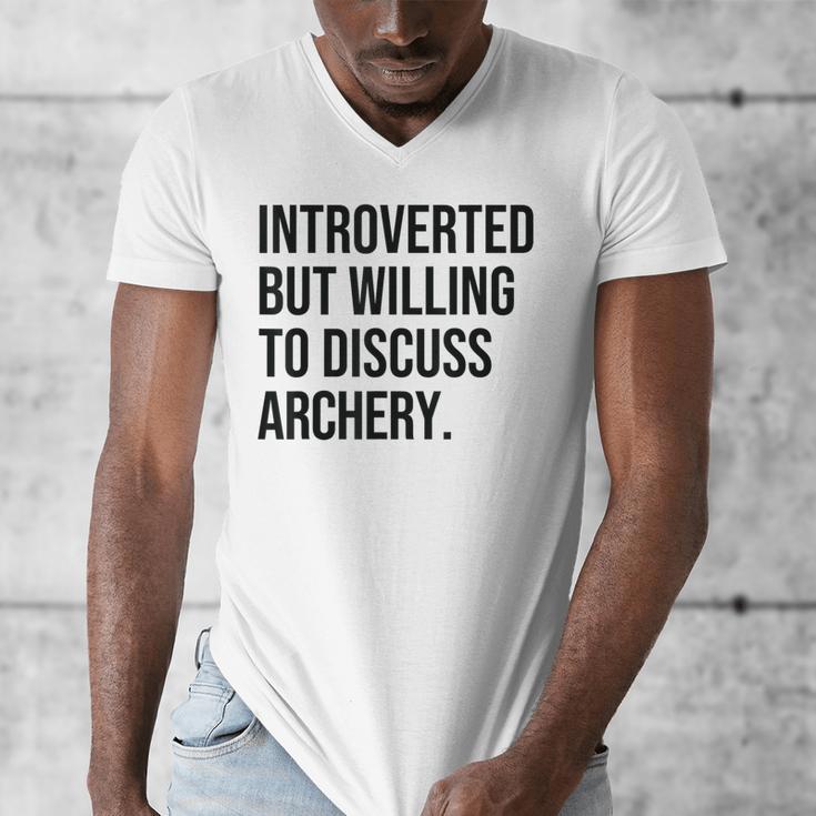 Introverted Archer Archery Introvert Men's V-Neck T-Shirt