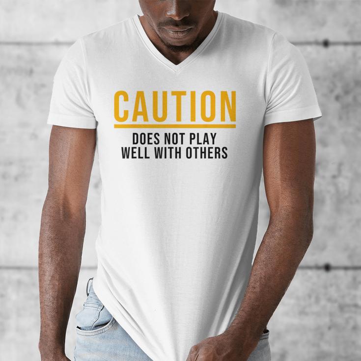 Introverted Does Not Play Well Competitive Athletic Men's V-Neck T-Shirt Introverted Does Not Play Well Competitive Athletic Men's V-Neck T-Shirt