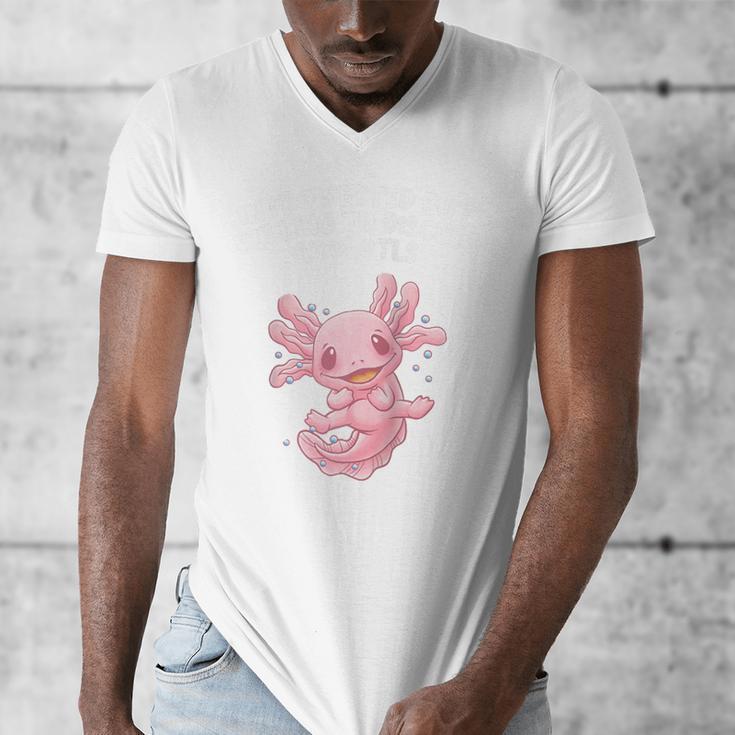 Introverted But Willing To Discuss Axolotl Salamander Raglan Baseball Tee Men's V-Neck T-Shirt Introverted But Willing To Discuss Axolotl Salamander Raglan Baseball Tee Men's V-Neck T-Shirt