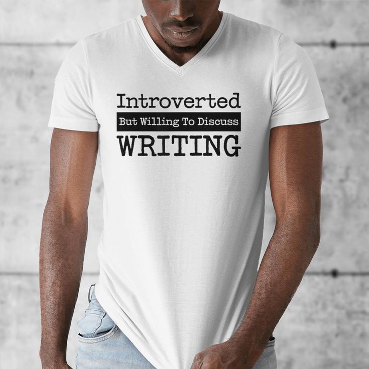 Introverted But Willing To Discuss Writing Cool & Men's V-Neck T-Shirt Introverted But Willing To Discuss Writing Cool & Men's V-Neck T-Shirt