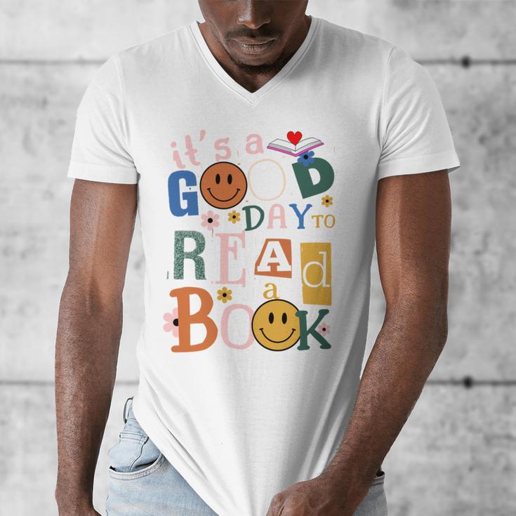 Its a Good Day To Read a Book Lovers Library Reading Women Men's V-Neck T-Shirt