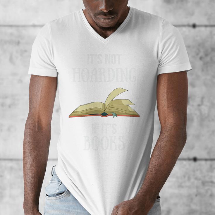 It's Not Hoarding If It's Books Premium Tri-Blend Men's V-Neck T-Shirt
