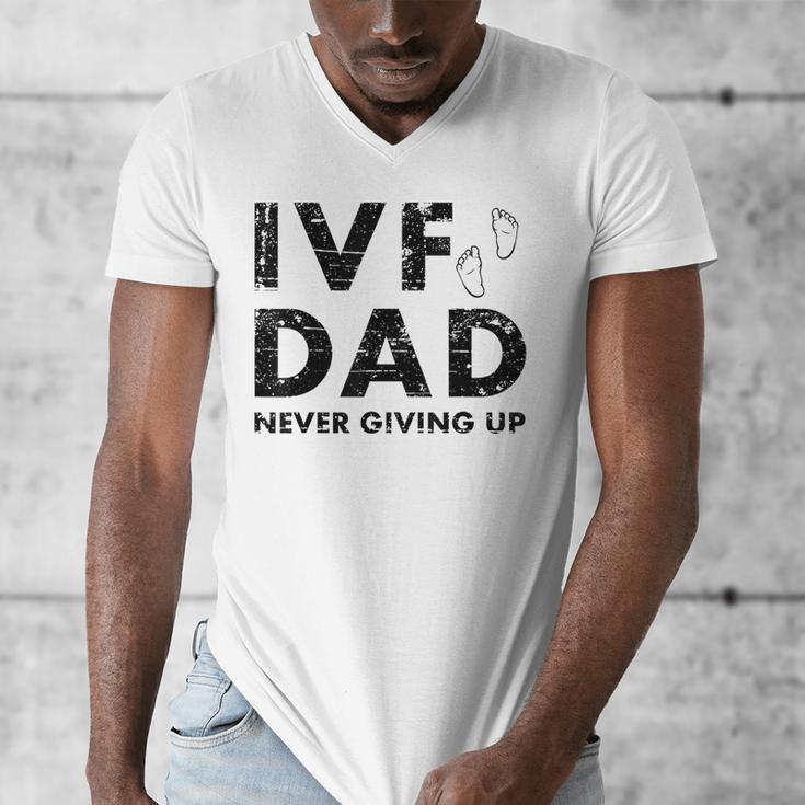 IVF Dad Retrieval Day Infertility Transfer Father Men's V-Neck T-Shirt