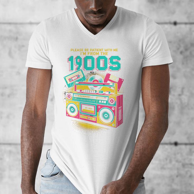 Joke 90s Please Be Patient With Me I'm From The 1900s Premium Tri-Blend Men's V-Neck T-Shirt Joke 90s Please Be Patient With Me I'm From The 1900s Premium Tri-Blend Men's V-Neck T-Shirt