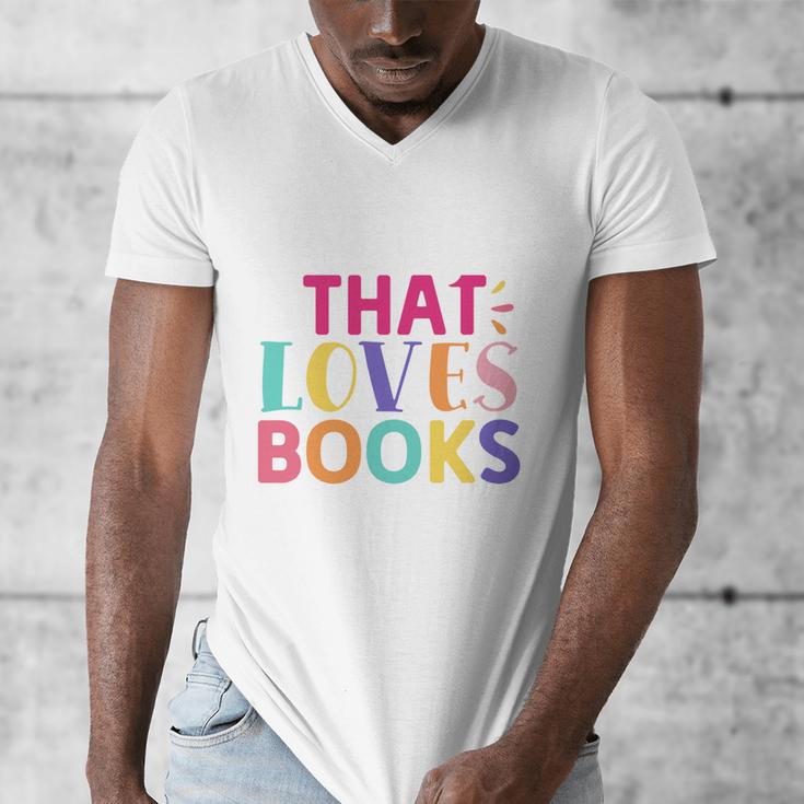 Just a Girl Who Loves Books Reader Girls Bookish Women Men's V-Neck T-Shirt