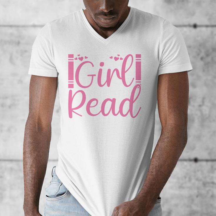 Just A Girl Who Loves To Read Book Lover Reading Books Men's V-Neck T-Shirt