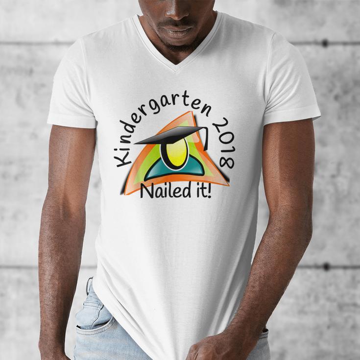 Kids Kindergarten 2018 Nailed It Graduation Men's V-Neck T-Shirt