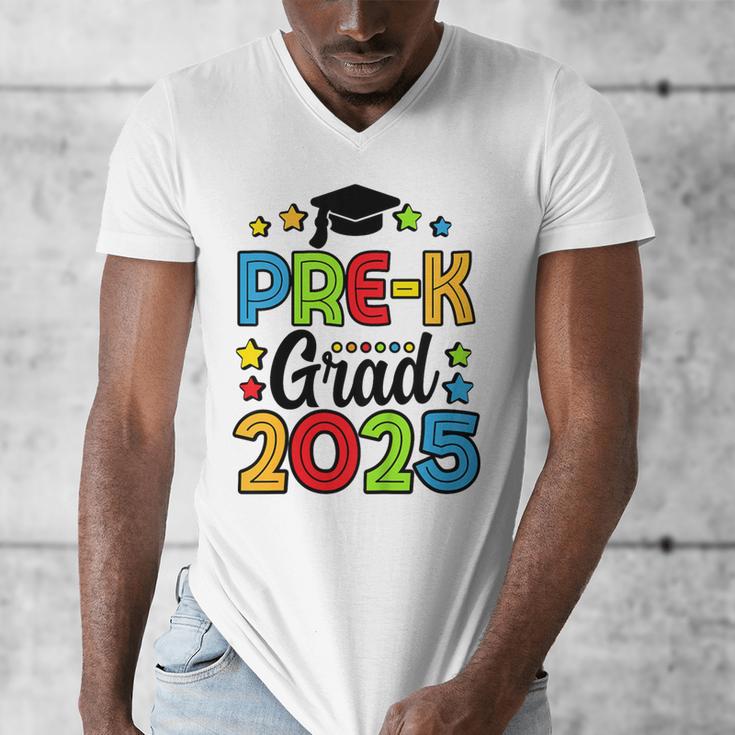 Kids Pre-K Grad 2025 Preschool Prek Graduation Men's V-Neck T-Shirt