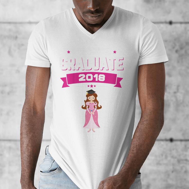 Kids Princess Girl Preschool Graduate 2018 Graduation Pre-K Men's V-Neck T-Shirt