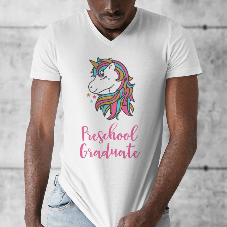 Kids Unicorn Preschool Graduation Men's V-Neck T-Shirt