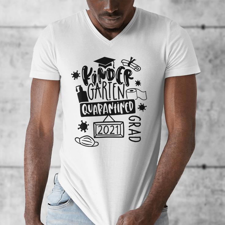 Kindergarten Graduation Quarantine Kindergarten Graduate Men's V-Neck T-Shirt
