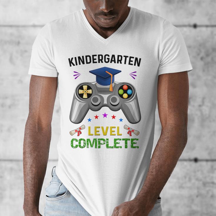 Kindergarten Level Complete Graduation Class 2023 Gamer Kids Men's V-Neck T-Shirt