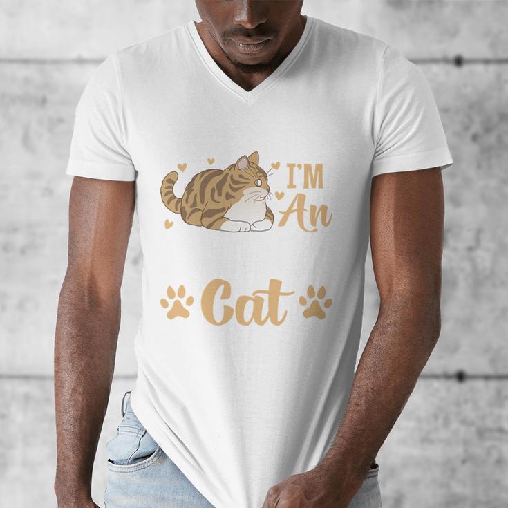 Kitty Pet Lover Introvert Person Cats Show Family Member Men's V-Neck T-Shirt