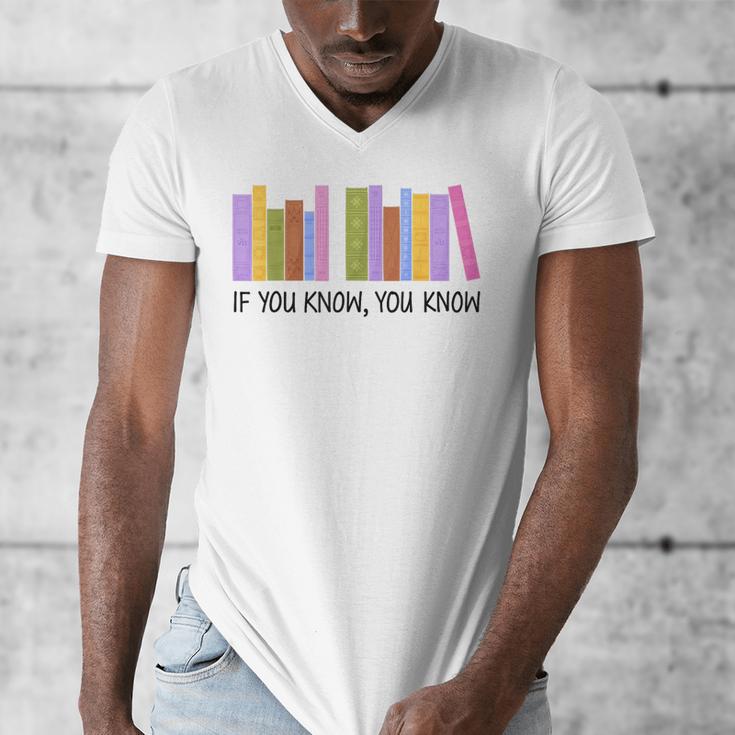 If You Know You Know 6 7 Reading Books Lovers Men's V-Neck T-Shirt