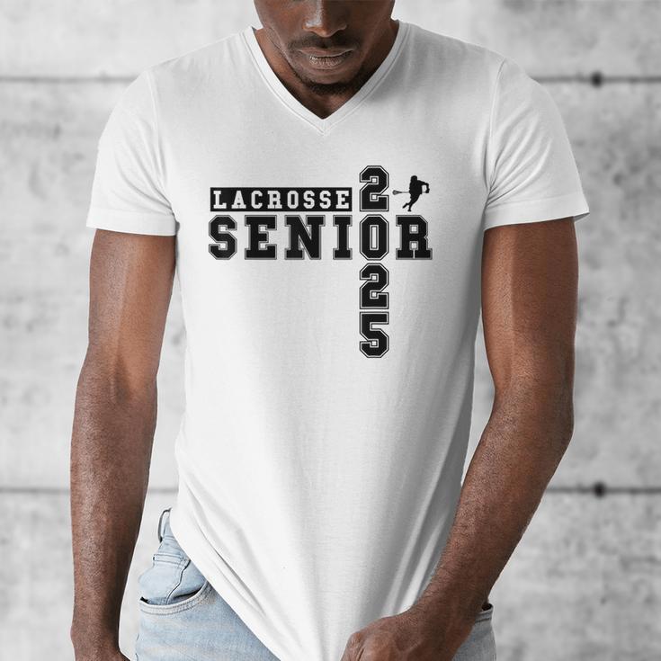 Lacrosse Senior Night Lacrosse Senior 2025 Graduation 29 Men's V-Neck T-Shirt