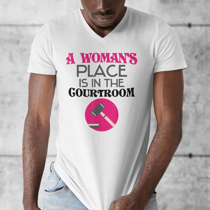 Lawyer Attorney Law School Graduation Female Women Men's V-Neck T-Shirt
