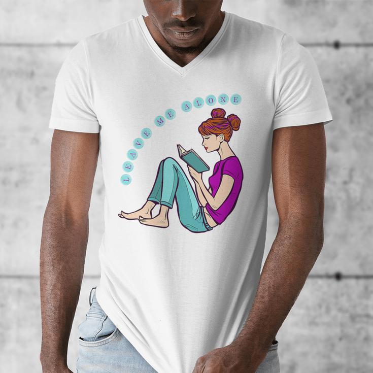 Leave Me Alone I'm Reading a Book For Bookworms Premium Tri-Blend Men's V-Neck T-Shirt