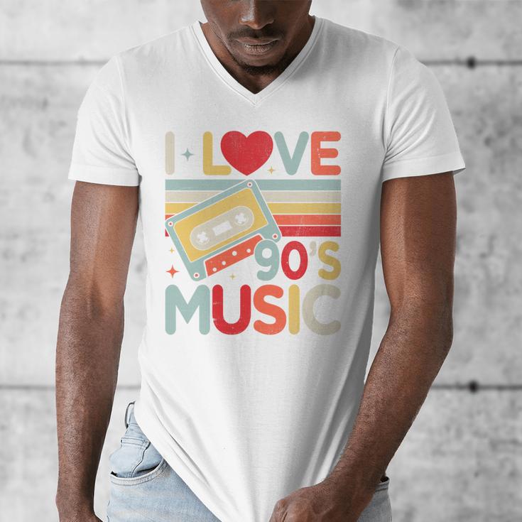 I Love 90's Music Retro Style Nostalgia Cassette 1990s Party Premium Tri-Blend Men's V-Neck T-Shirt I Love 90's Music Retro Style Nostalgia Cassette 1990s Party Premium Tri-Blend Men's V-Neck T-Shirt