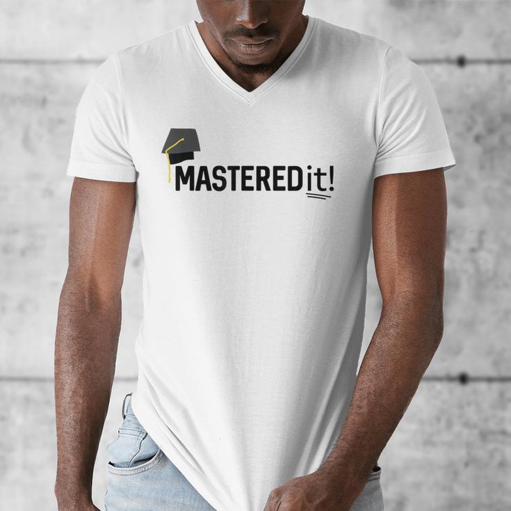 Masters Degree Graduation For Him Her Diploma T-Shirt Men's V-Neck T-Shirt