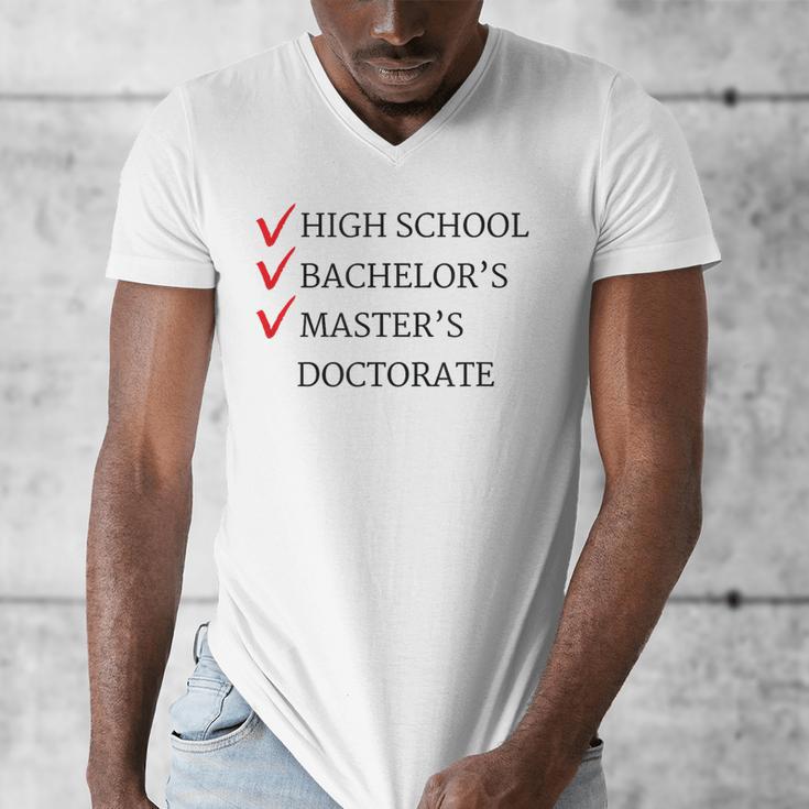 Master's Degree Graduation Graduate Men's V-Neck T-Shirt