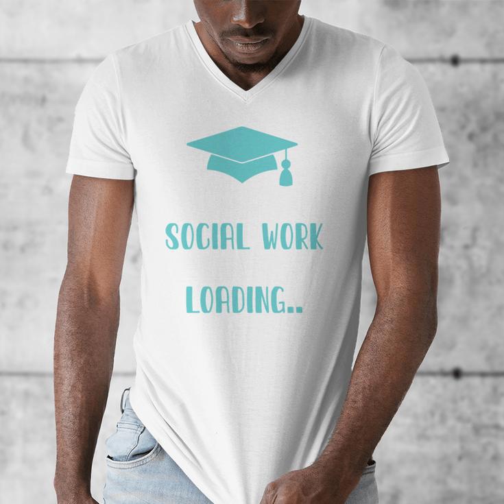 Masters Of Social Work Loading MSW Graduation Future Social Men's V-Neck T-Shirt