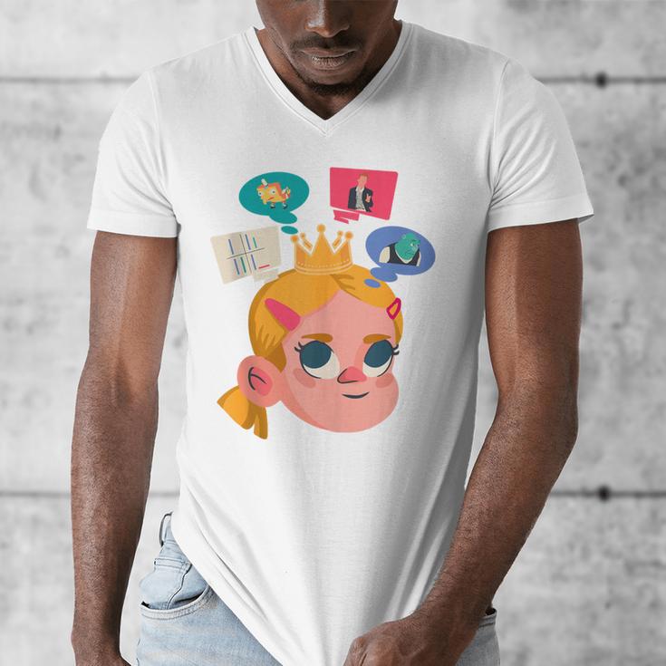 Meme Queen In Silence Introvert Anti People Antisocial Quiet Men's V-Neck T-Shirt