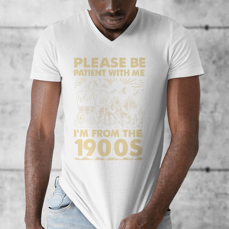 Men Women Please Be Patient With Me I'm From The 1900s Premium Men's V-Neck T-Shirt