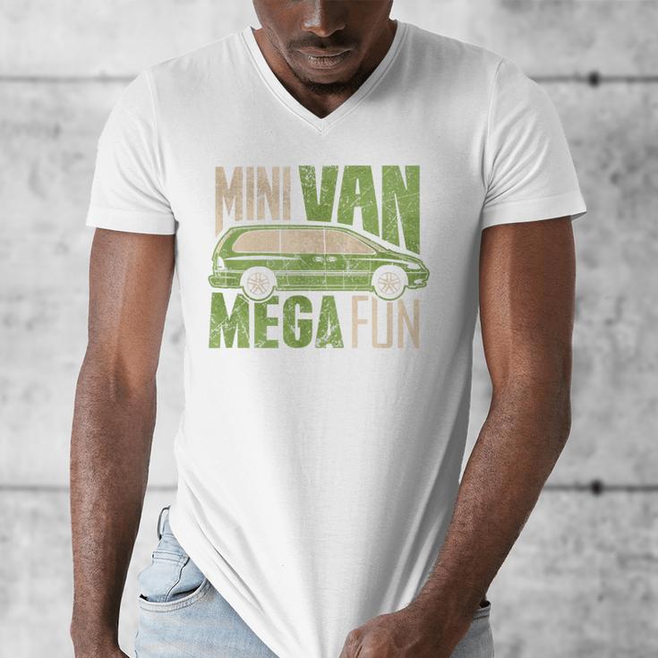 Mini Van Mega Fun Mom Dad T-Shirt Men's V-Neck T-Shirt