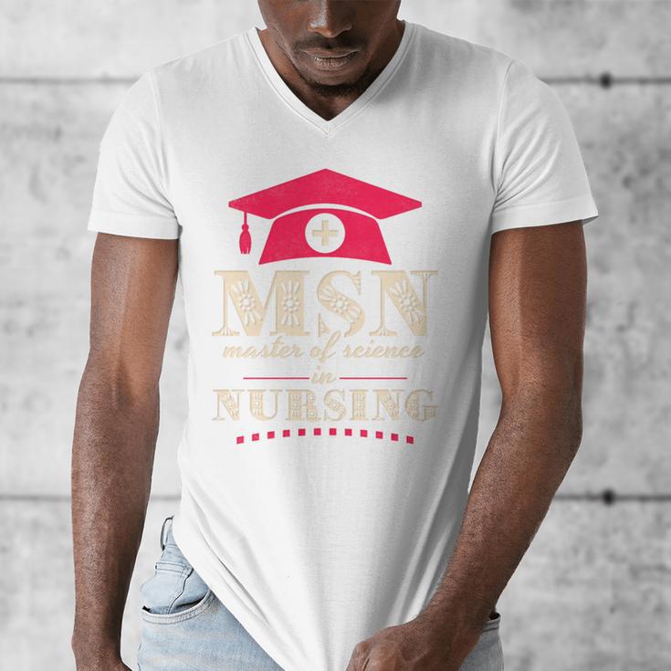 Msn Master Of Science In Nursing College Graduation Premium Tri-Blend Men's V-Neck T-Shirt