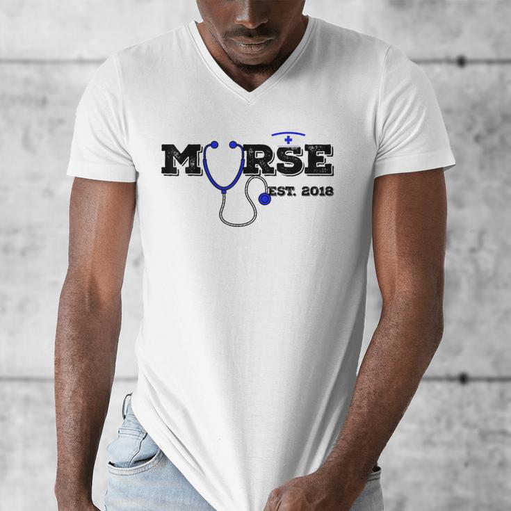 Murse Est 2018 Male Nurse Graduation Men's V-Neck T-Shirt