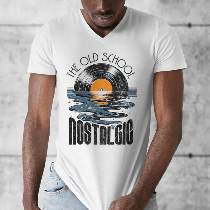 Music Old School Nostalgia Record Premium Tri-Blend Men's V-Neck T-Shirt