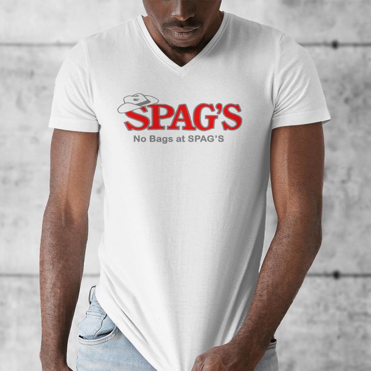 No Bags At SPAG'S Shrewsbury Defunct Store Nostalgia Vintage Premium Tri-Blend Men's V-Neck T-Shirt No Bags At SPAG'S Shrewsbury Defunct Store Nostalgia Vintage Premium Tri-Blend Men's V-Neck T-Shirt
