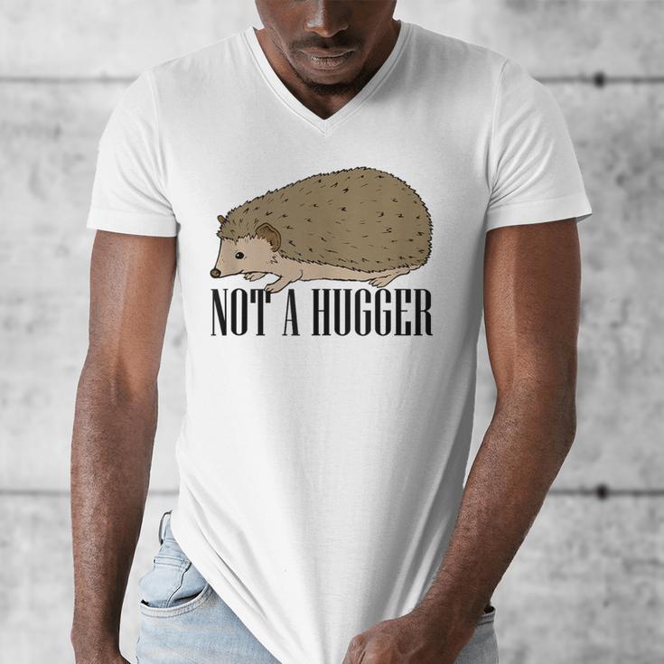 Not A Hugger Hedgehog Introvert Sarcasm Antisocial Men's V-Neck T-Shirt Not A Hugger Hedgehog Introvert Sarcasm Antisocial Men's V-Neck T-Shirt