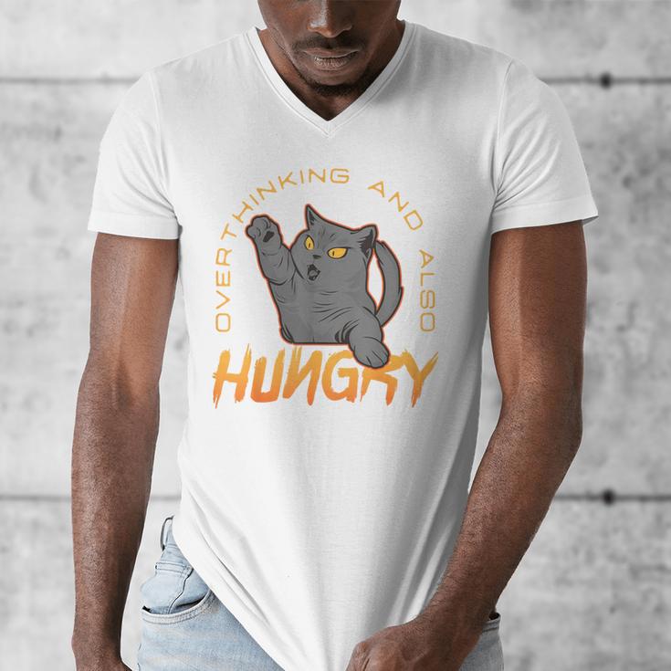 Overthinking And Also Hungry Introverted Overthinker Men's V-Neck T-Shirt