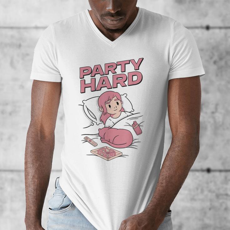 Party Hard Comfortable Stay At Home Introvert Men's V-Neck T-Shirt Party Hard Comfortable Stay At Home Introvert Men's V-Neck T-Shirt